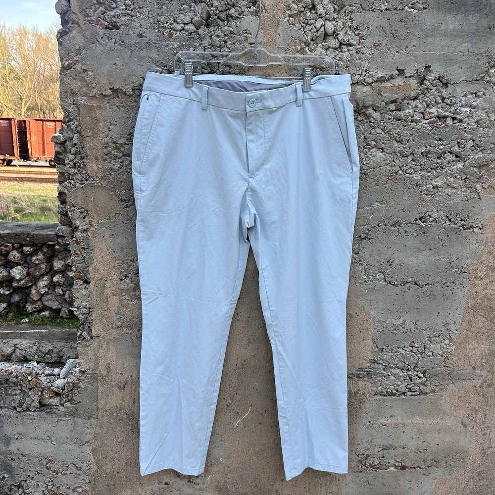 Vineyard Vines Pants Mens 36 x 30 Light Blue On The Go 5 Pocket Stretch